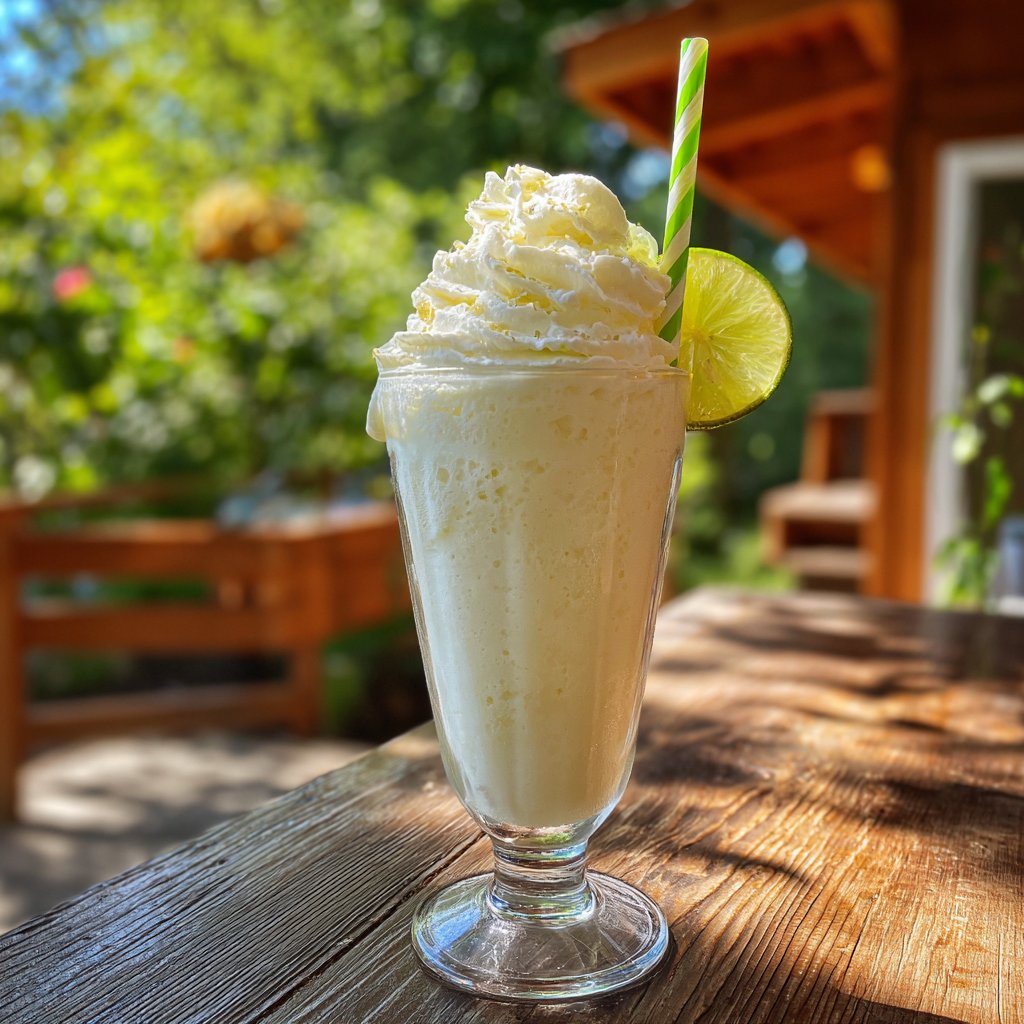 Lime Sherbet Float