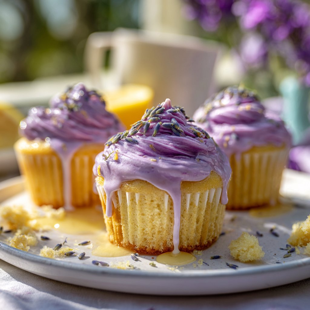 Lavender Lemonade Cupcakes