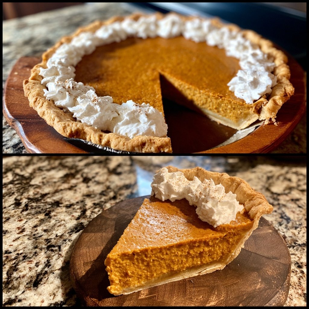 Festive Spiced Pumpkin Pie
