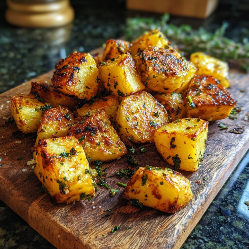Roasted Garlic Airfryer Potatoes