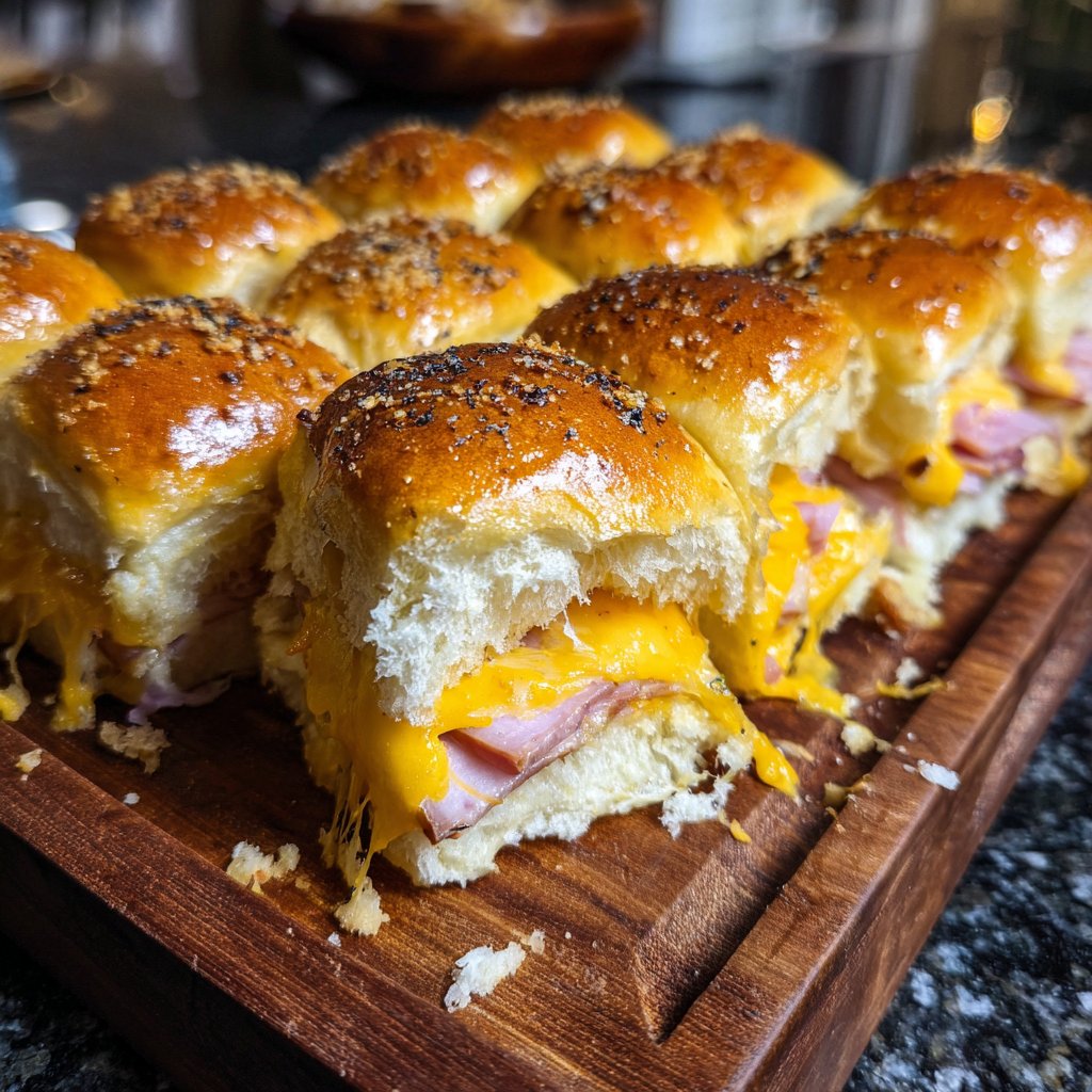 Baked Ham & Cheese Sliders