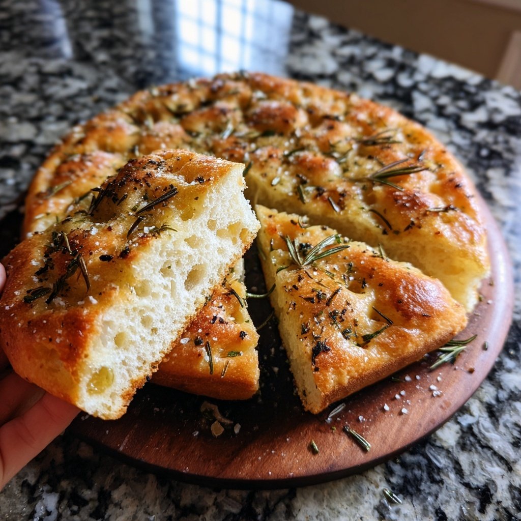 Roasted Garlic and Herb Focaccia